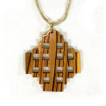 Load image into Gallery viewer, Olive Wood Jerusalem Cross Necklace
