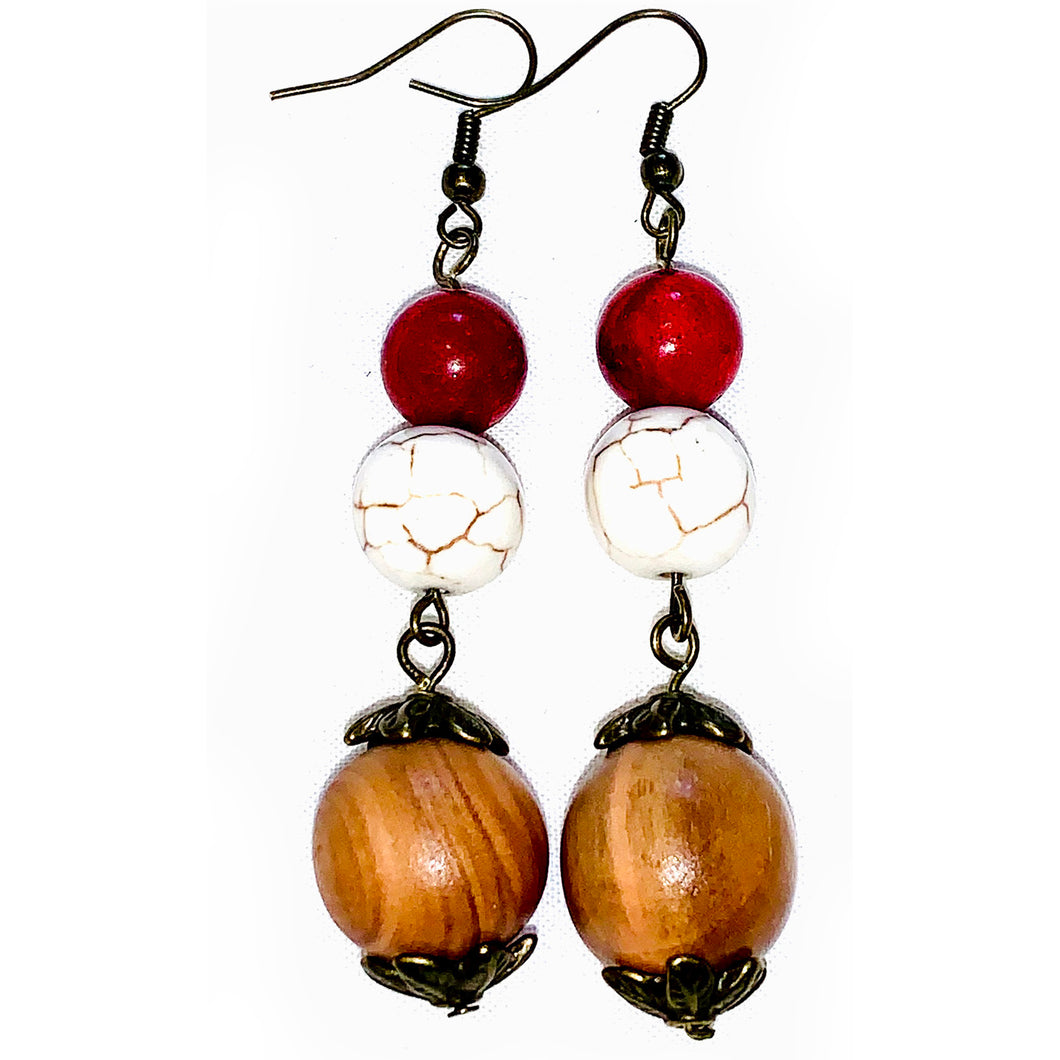 Out & About Howlite Earrings