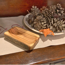 Load image into Gallery viewer, Customer&#39;s Natural Bark Olive Wood Dish - Rectangular
