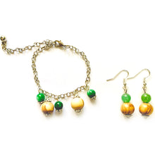 Load image into Gallery viewer, River Side Aventurine Bracelet and Earrings Set
