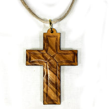 Load image into Gallery viewer, Olive Wood Latin Cross Necklace
