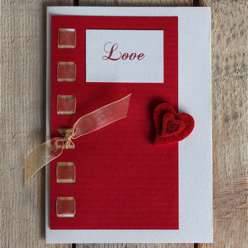 Door to Heart Handmade Valentine's Card